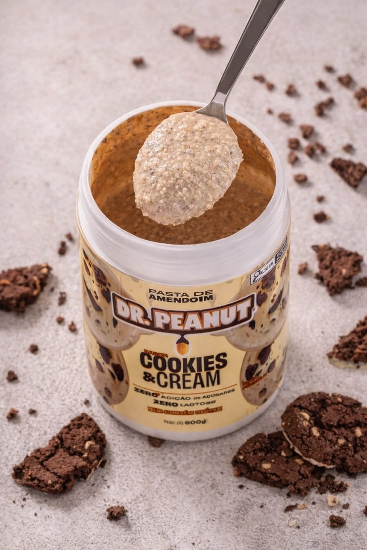 Pasta de Amendoim - Cookies & Cream - 600g