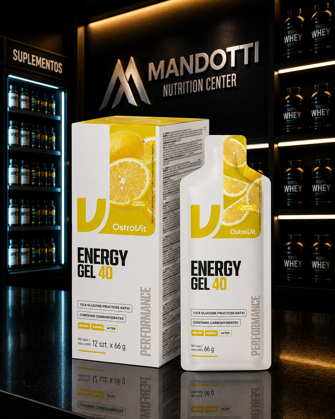 Energy Gel 40 66g - OstroVit | Limão