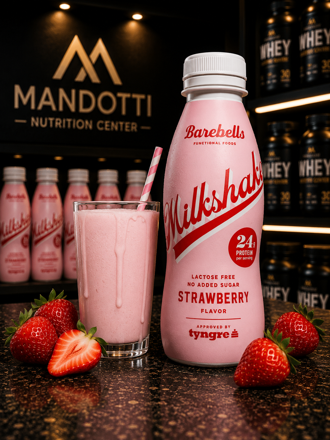 Milkshake Bareballs 330ml - Morango