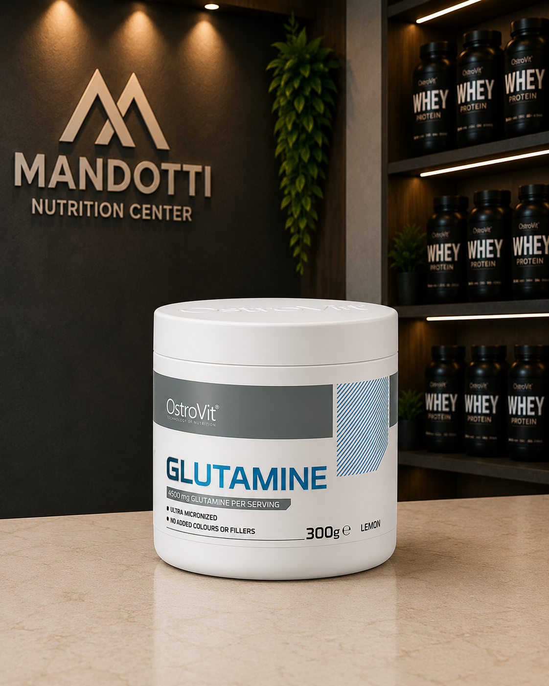 Glutamina 300g - OstroVit - Natural