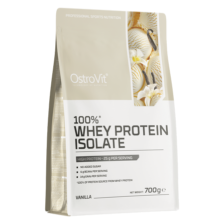 100% Whey Isolado 700g - Ostrovit - Sabores DIversos