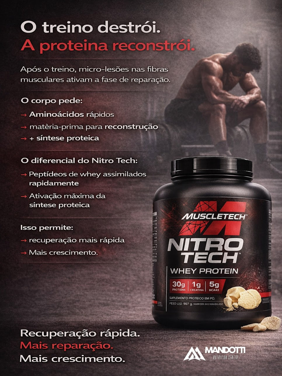 Whey Protein 1820g - Nitro Tech