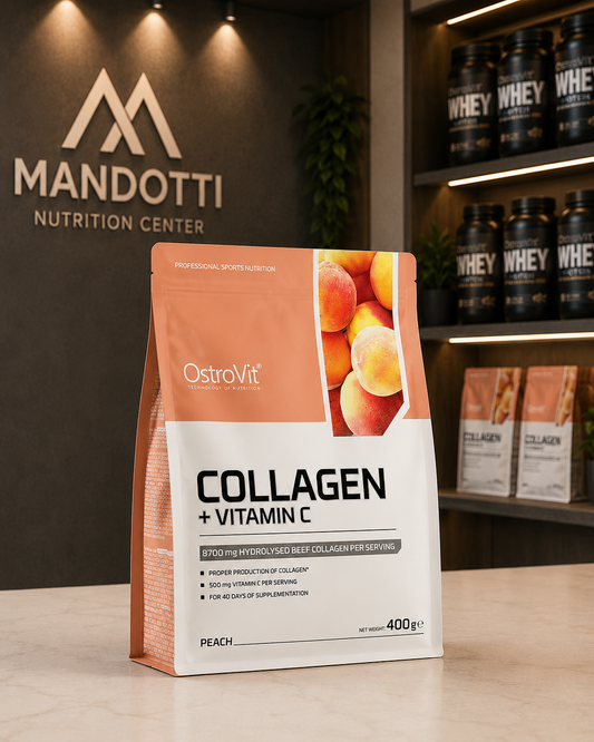 Colagenio + VItamina C 400g - OstroVit | Pêssego