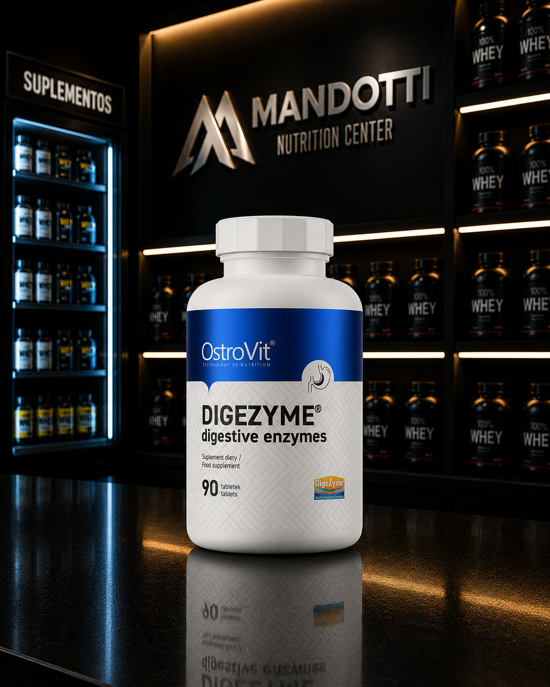 Enzimas Digestivas DigeZyme - 90 comp - OstroVit