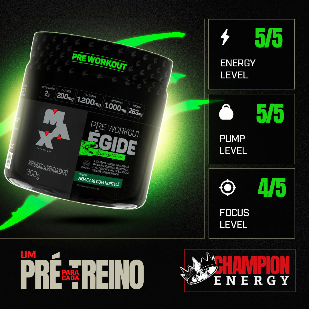 Pré-Treino Égide 300g - Max Titanium