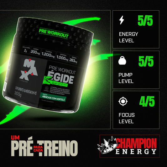 Pré-Treino Égide 300g - Max Titanium