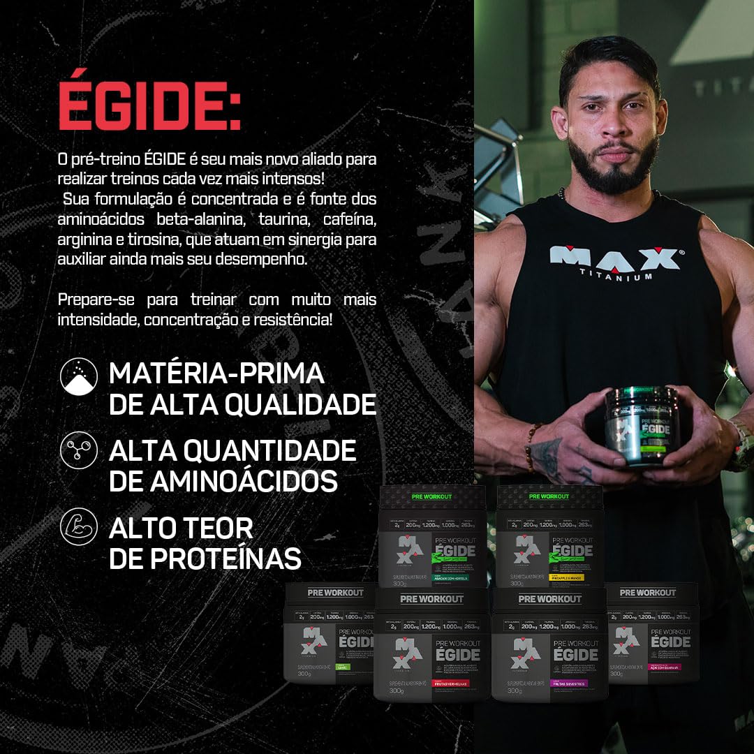 Pré-Treino Égide 300g - Max Titanium
