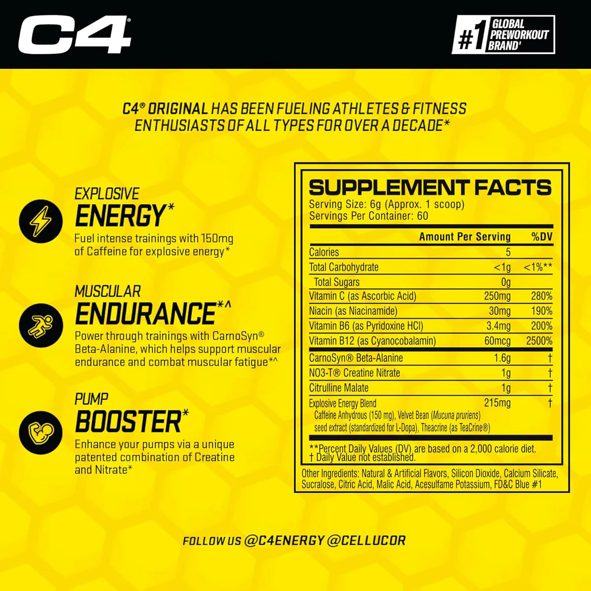 Pré-Treino C4 Original - Cellucor