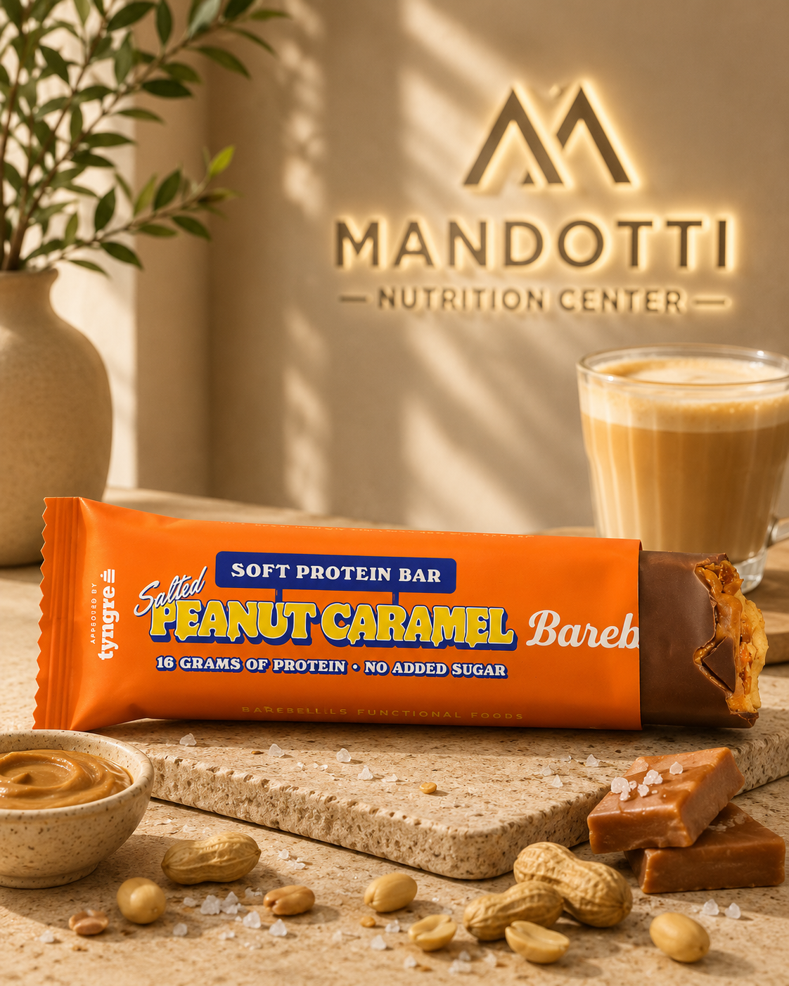 Barra Proteica Soft 55g - Barebells - Caramelo de Amendoim Salgado