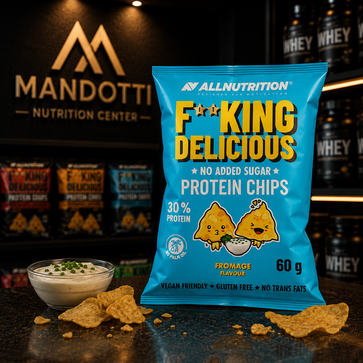Snack Proteico 60g - Allnutrition - Fromage