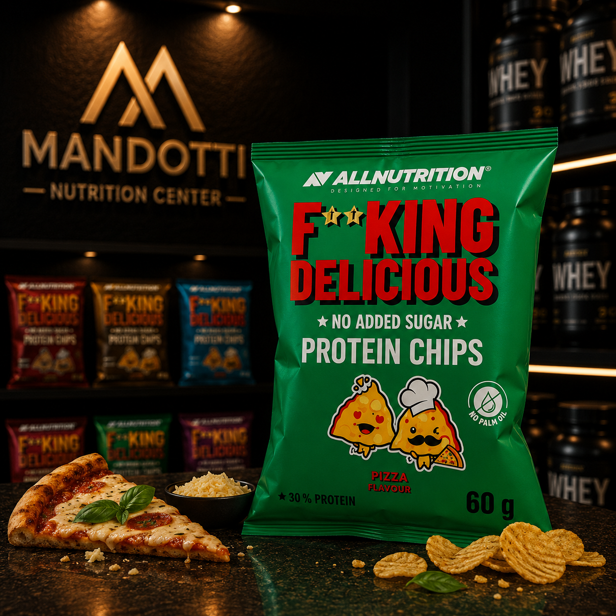 Snack Proteico 60g - Allnutrition - Pizza