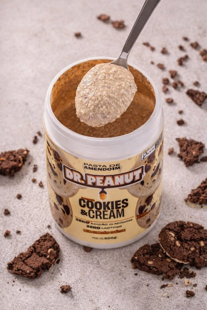 Pasta de Amendoim - Cookies & Cream - 600g