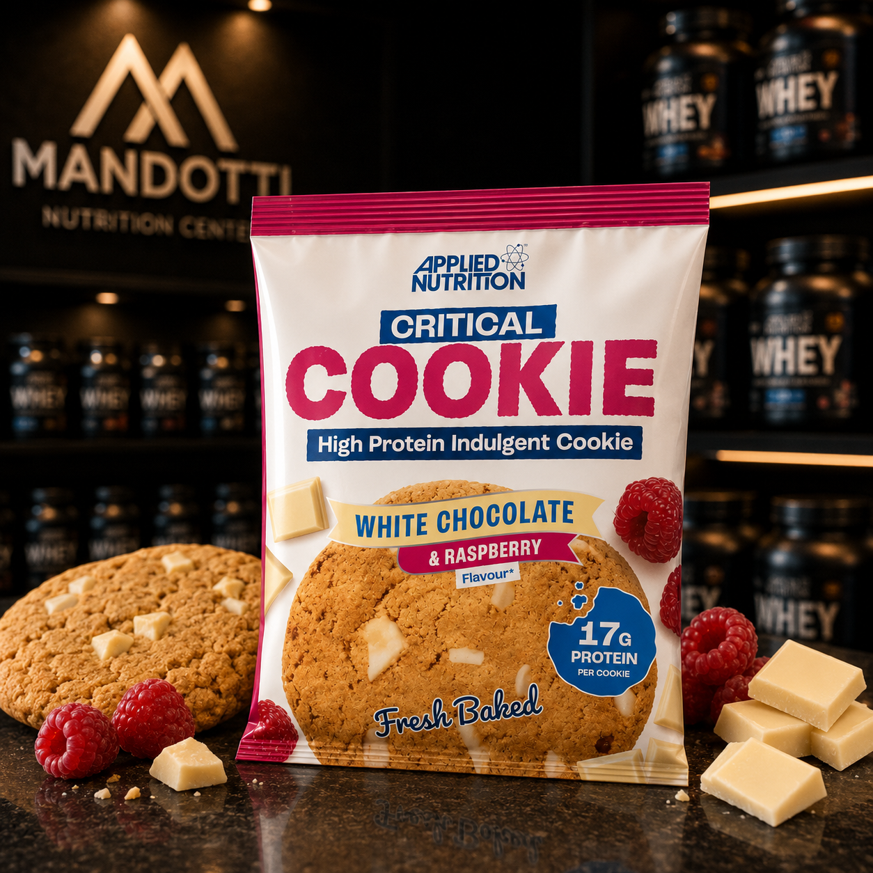 Critical Cookie 73g - Applied Nutrition - White Chocolate & Raspberry