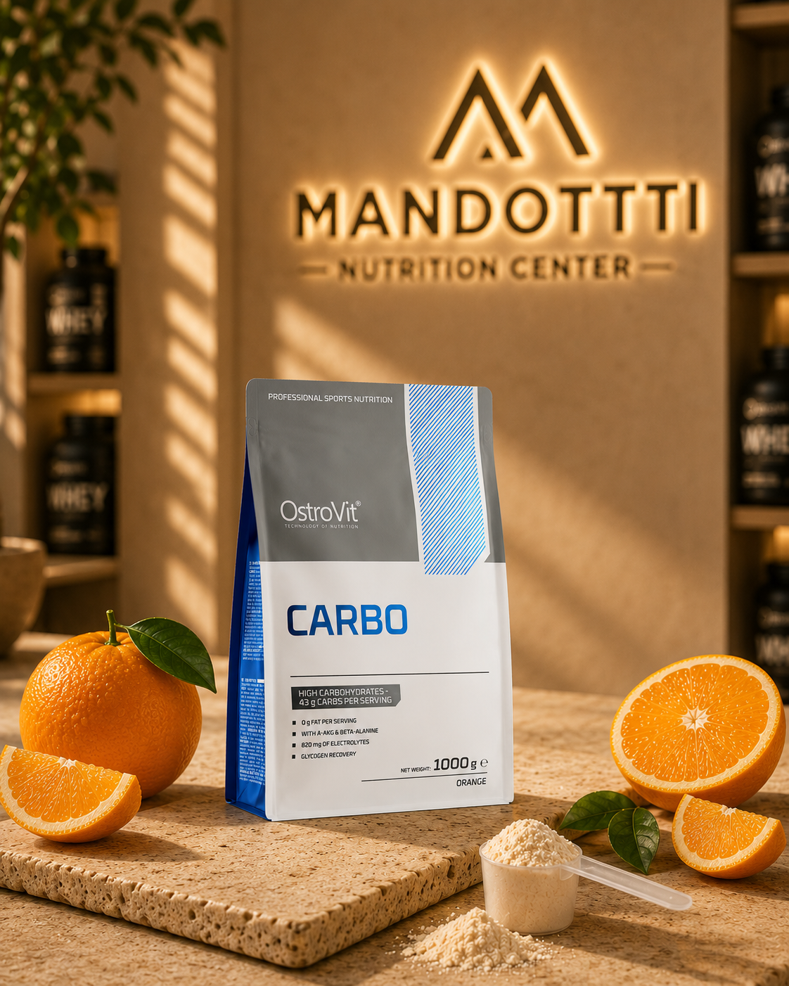 Carboidrato 1000g - Ostrovit - Laranja
