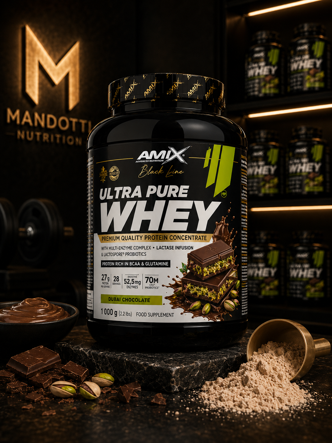 Whey Protein Concentrado 1000g - Ultra Pure - Amix