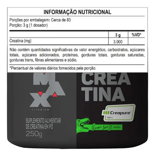 Creatina Creapure 250g - Max Titanium