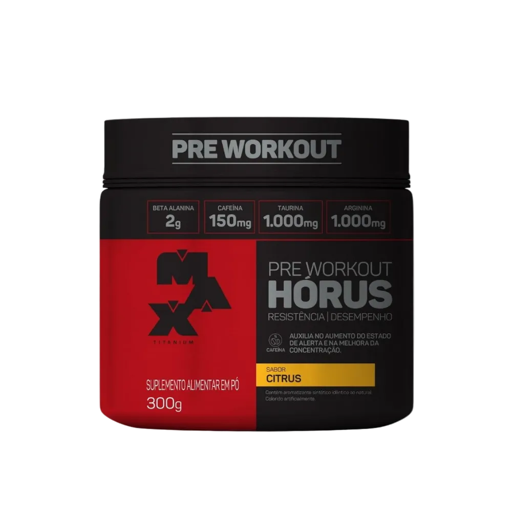 Pré Treino Hórus Max Titanium 300 Gr Citrus