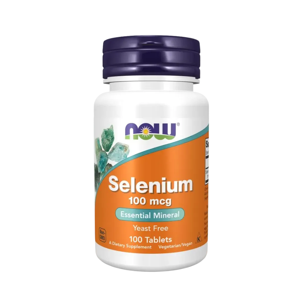 Selénio 100mcg 100 tabletes - Now Foods