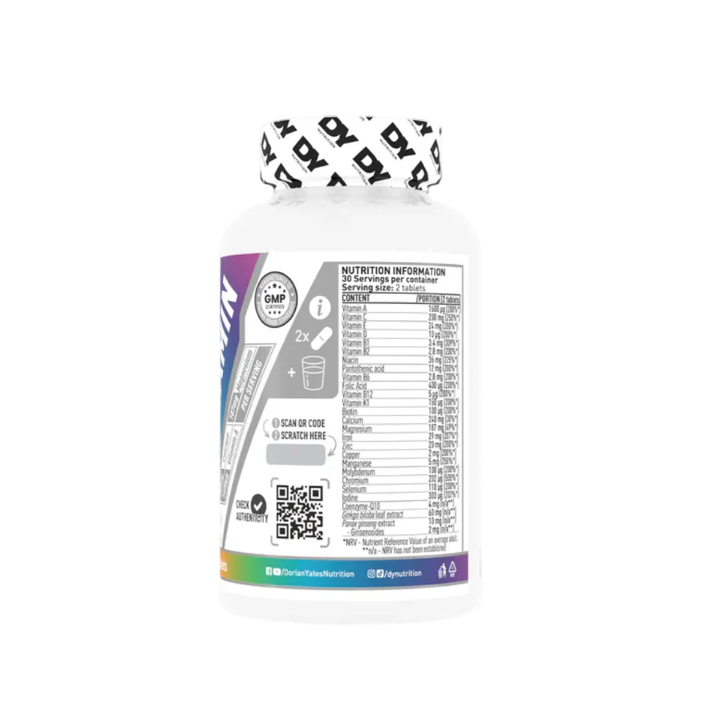 Multivitamin Complex 60 Tablets – DY Nutrition