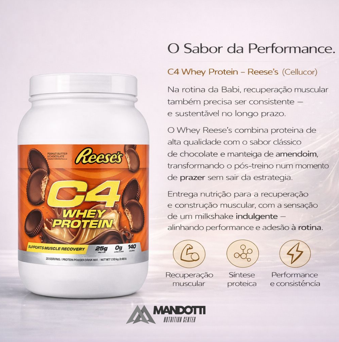 C4 Whey Protein 1700gr  Peanut Butter & Chocolate Reese's