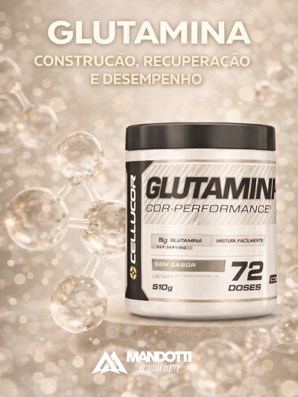 Glutamina 510g - Cellucor