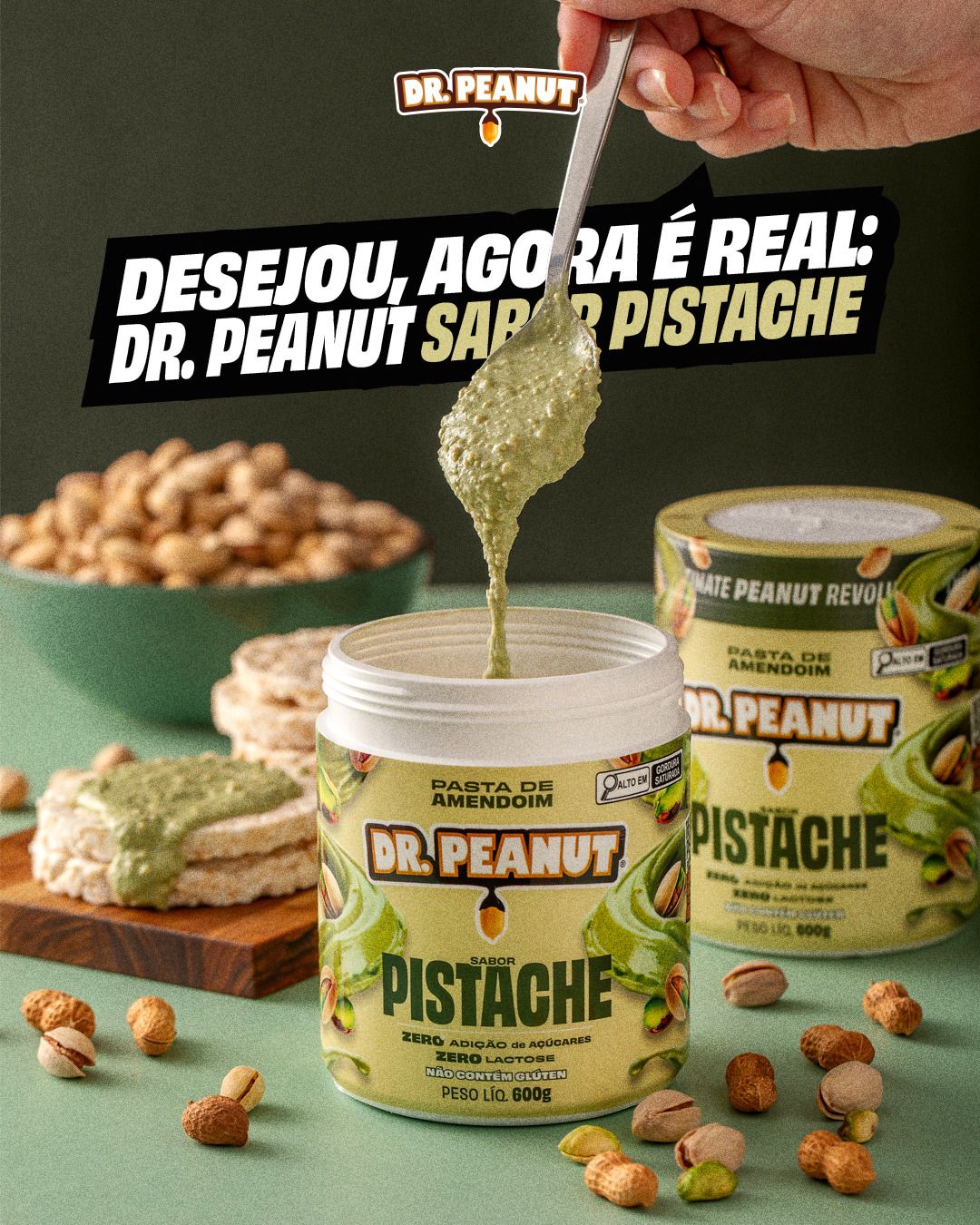 Pasta De Amendoim - Pistache - 600g