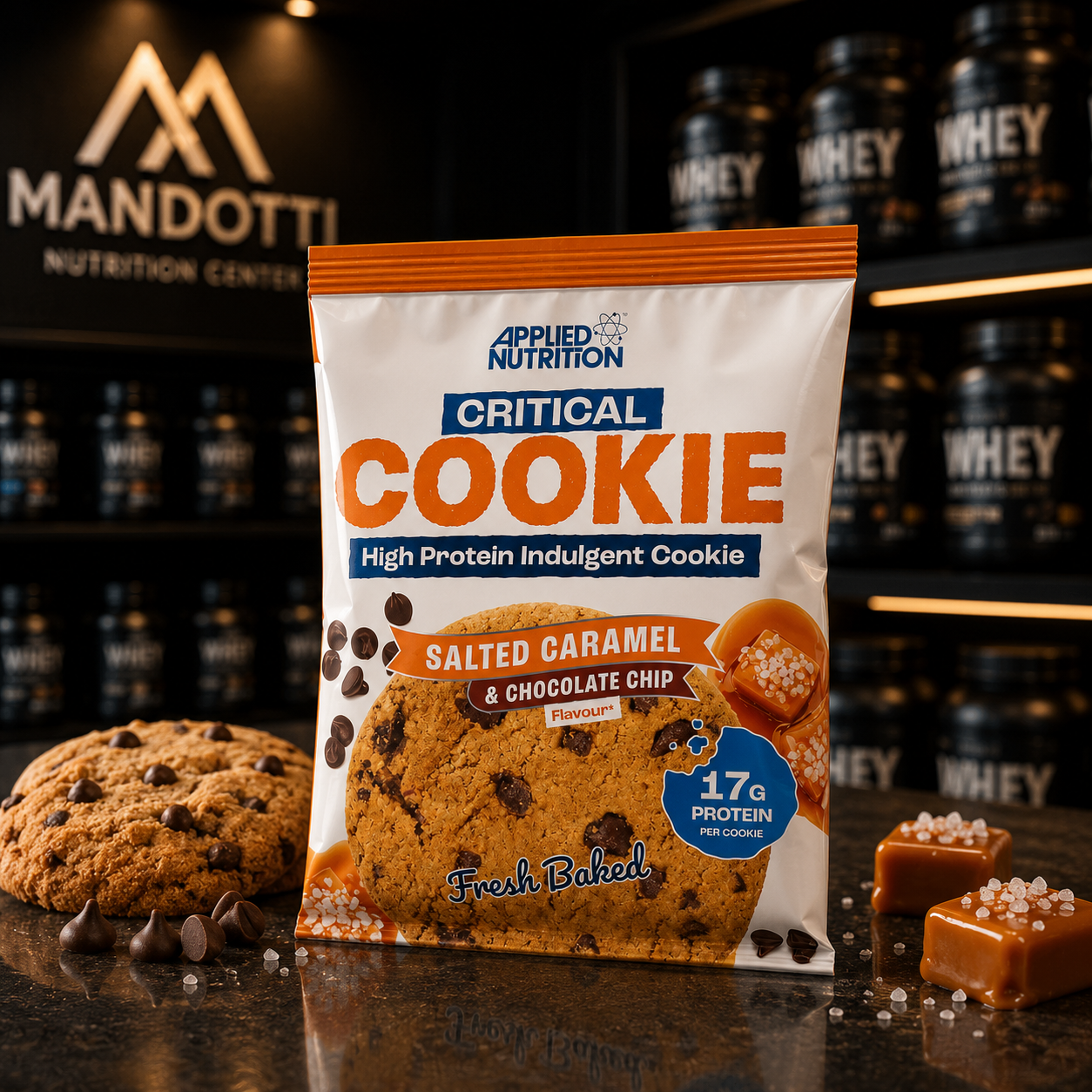 Critical Cookie 73g - Applied Nutrition - Salted Caramel _ chocolate chip