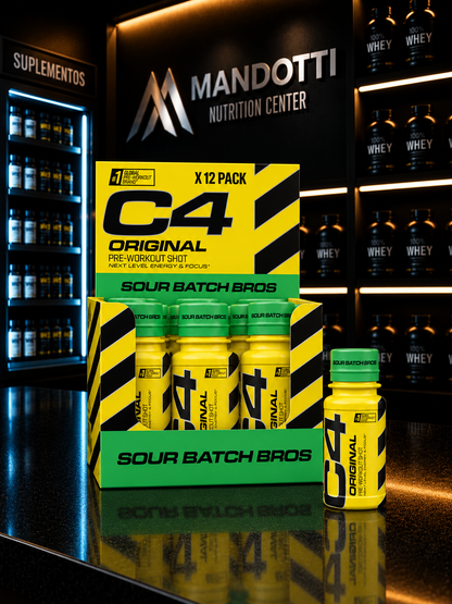 C4 Energy Shot Cellucor 60ml – 200mg Cafeína | Zero Açúcar