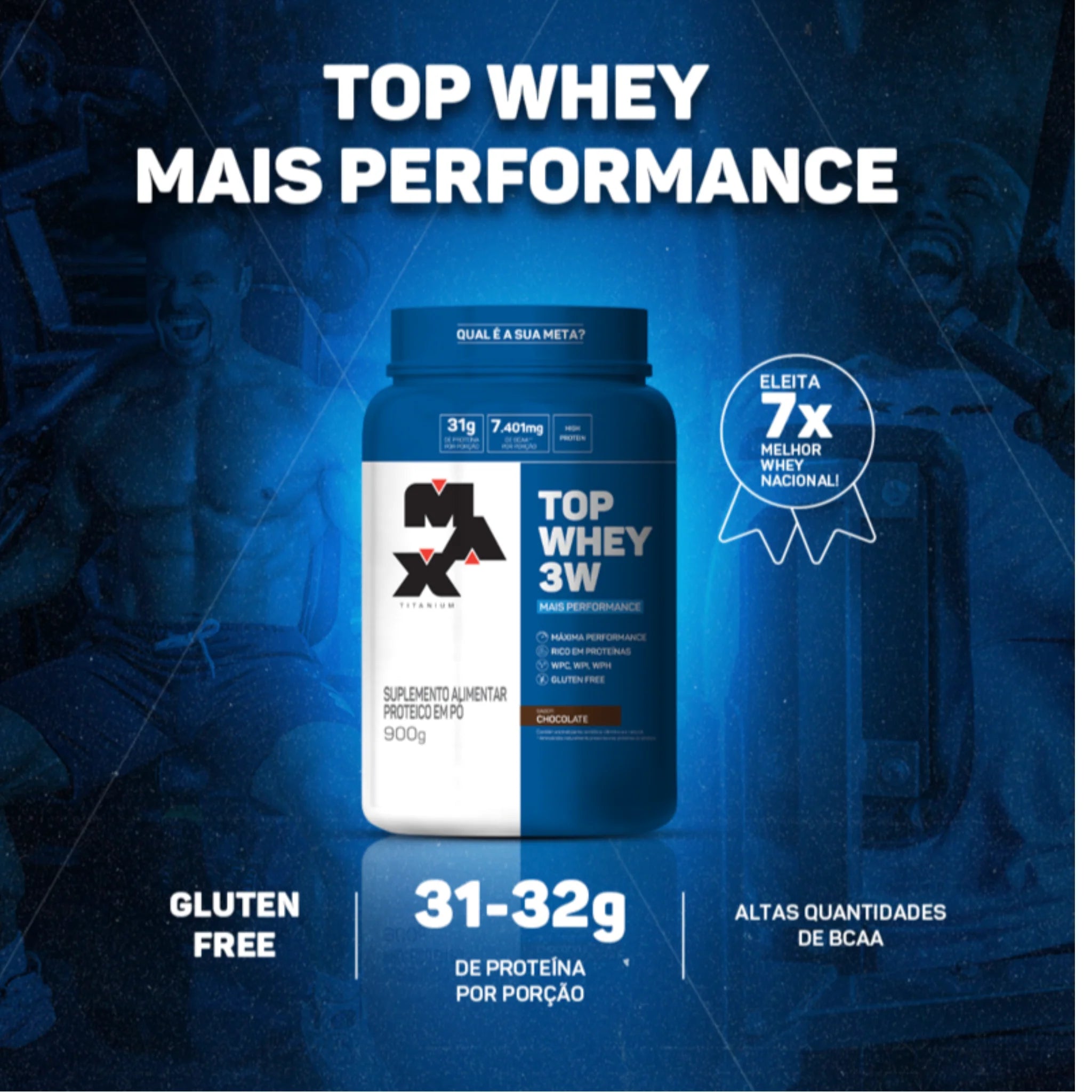 Whey Protein 3W 900g - Max Titanium