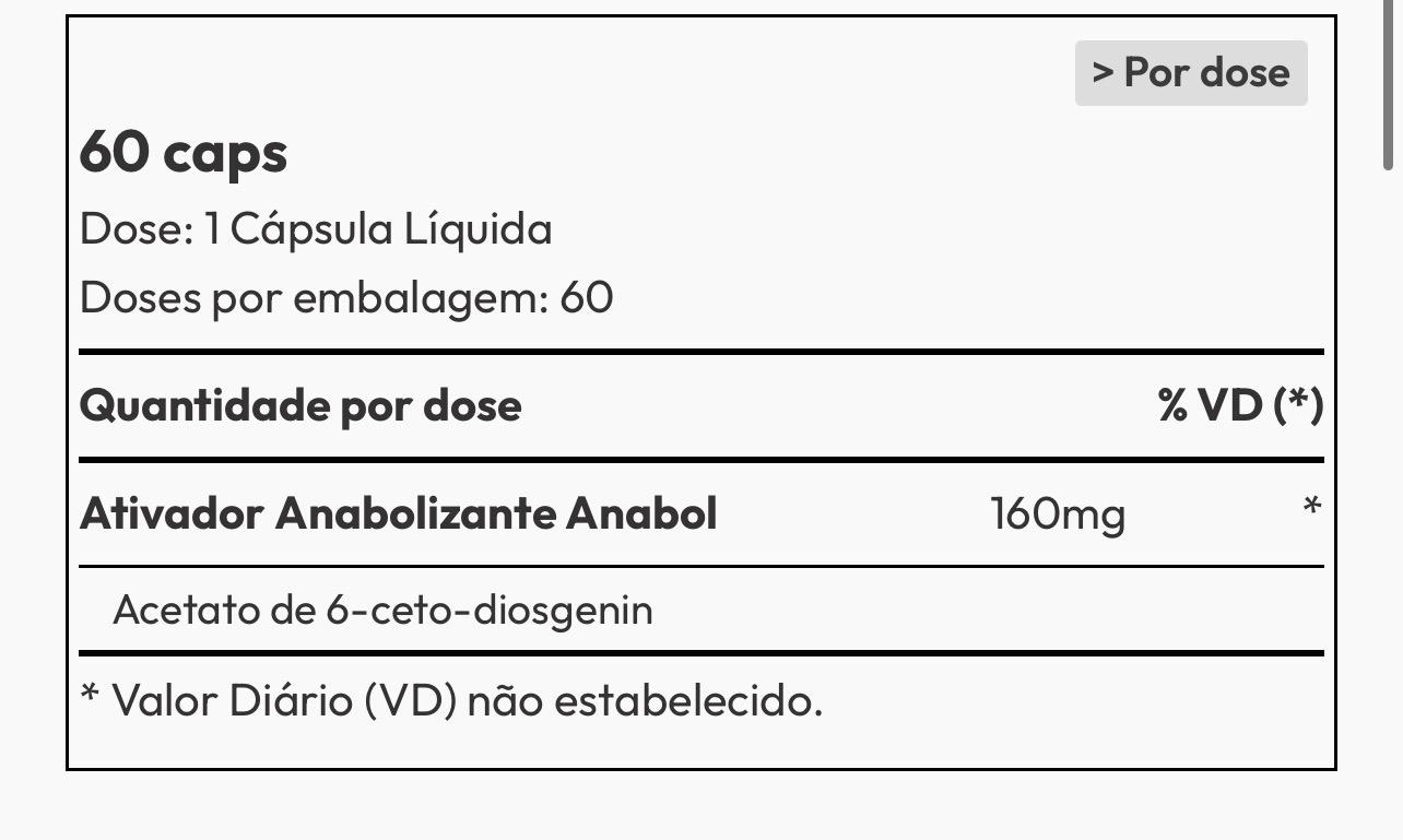 Anabol 60 cápsulas - Nutrex