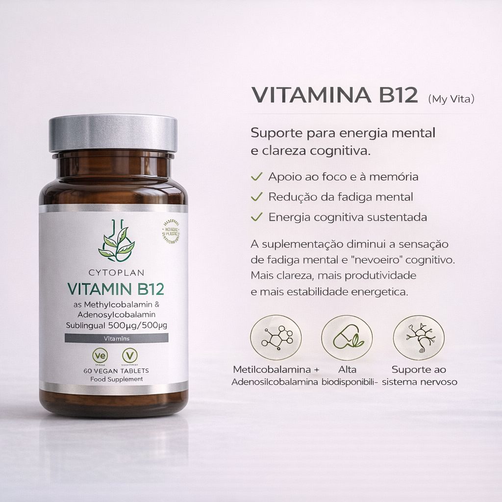 Vitamina B12 Forte 120 Cápsulas My Vita Silver