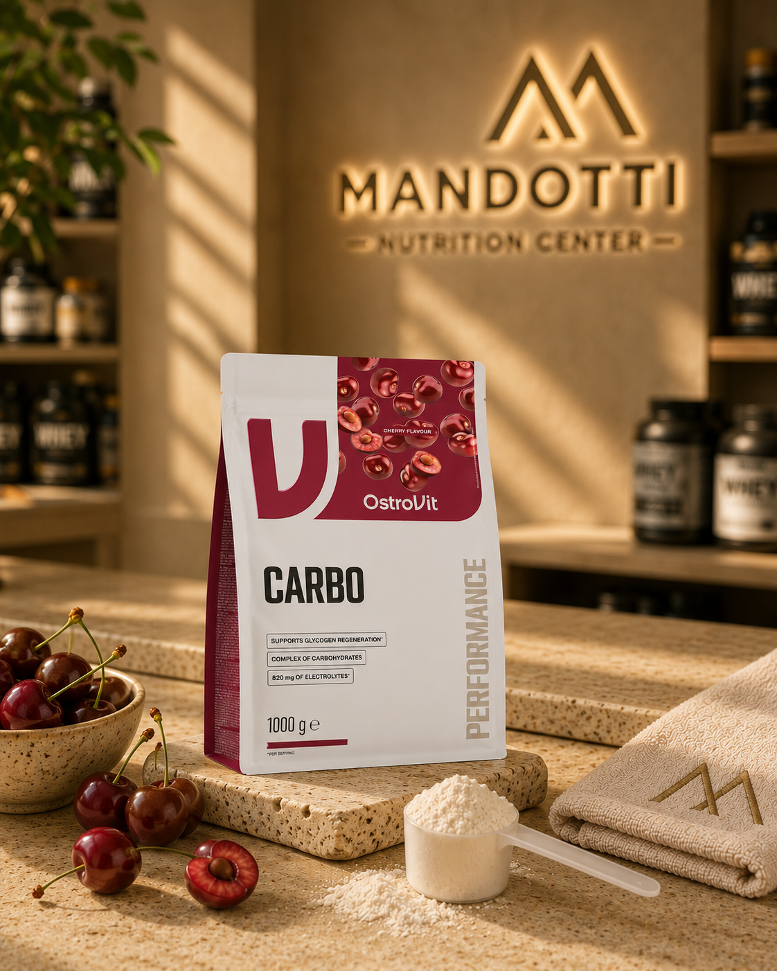 Carboidrato 1000g - Ostrovit - Cereja