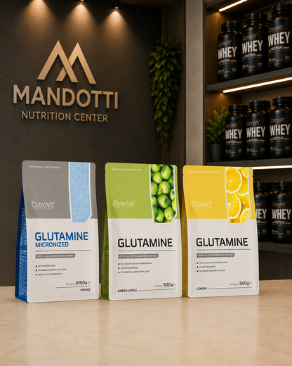 Glutamina 500g - OstroVit - Sabores