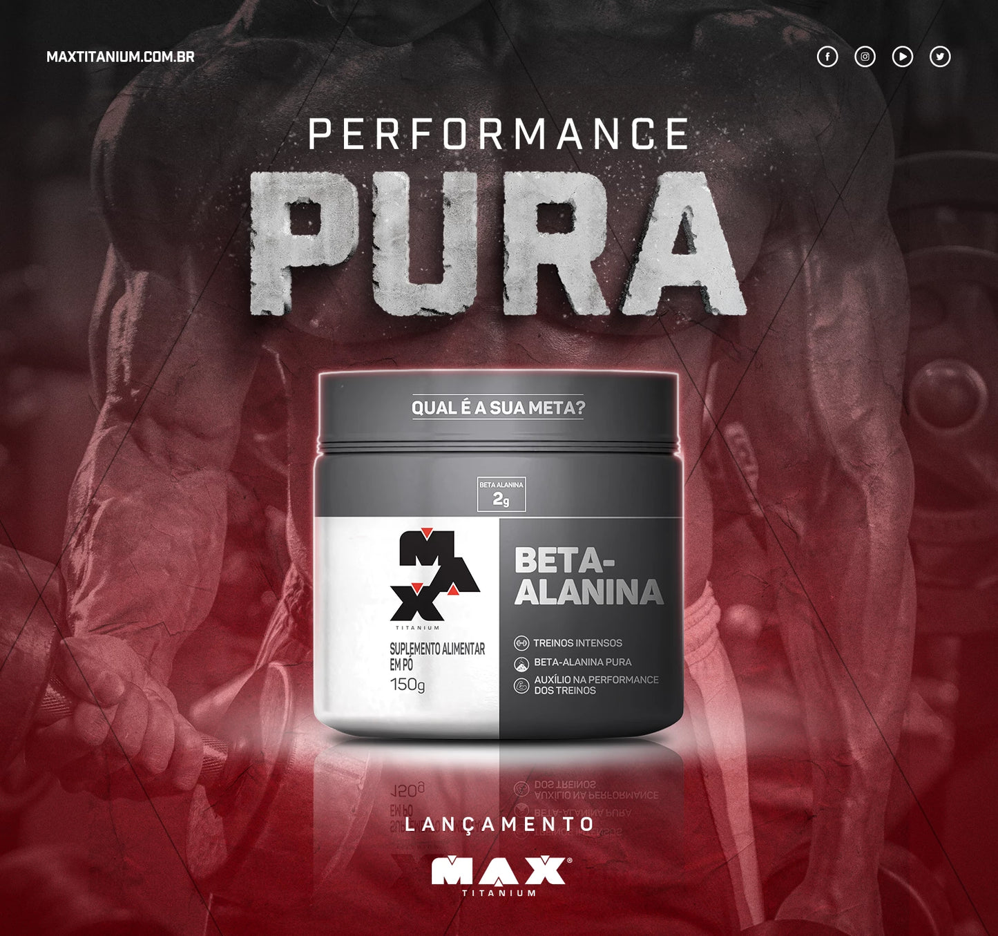 Beta-Alanina 150g - Max Titanium