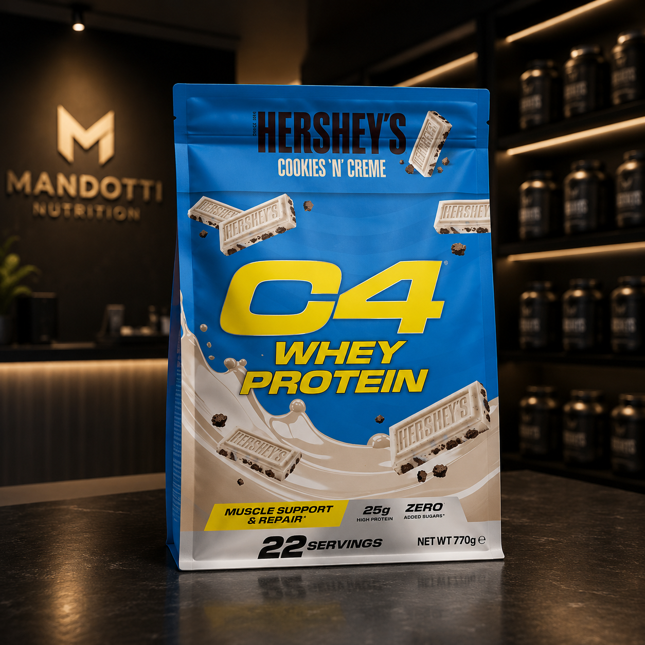 Whey Protein Cookies & Cream Hershey's - 832g - C4 Cellucor