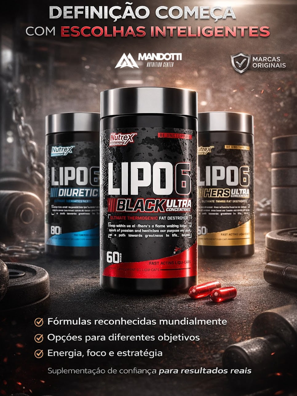 Termogénico Lipo 6 Black Ultra 60 Cápsulas - Nutrex