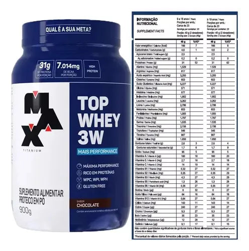 Whey Protein 3W 900g - Max Titanium